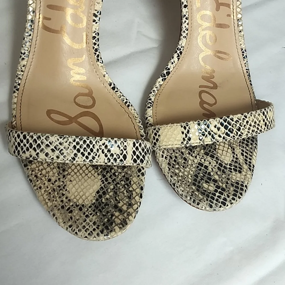 Sam Edelman Snakeskin Strappy Heels Sandals